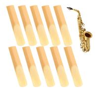 Professional Alto Saxophone Reeds 10 PCS Strength 2.0 Alto Sax Reeds Natural Air-Dried Traditional Reed with 2.5+ Years Growth, Digital Crafted for Consistent Sound & Durability