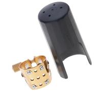 Professional Altos Sax Ligature 4 Point Technology Sturdy Brass Enhanced Acoustics Saxophone Mouthpiece Ligature Altos Saxophone Ligature Clamp