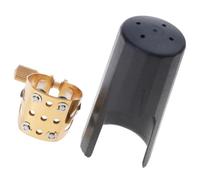 Professional Altos Sax Ligature 4 Point Technology Sturdy Brass Enhanced Acoustics Saxophone Mouthpiece Altos Saxophone Clamp