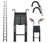 Professional Aluminium Multi Purpose Telescopic Ladder Heavy Duty Extension DIY 6.2M/20.34FT
