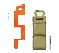 Professional Aluminum Alloy Groove Jig Woodworking Slotting Guide Trimming Accurate Furniture Handle Installation