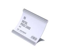 Professional Aluminum Alloy Name Card Holder Desktop Card Display Nameplate Stand Perfect for Meetings and Promotion Desktop Information Stand