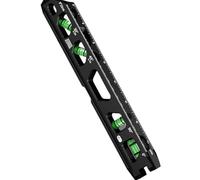 Professional Aluminum Bubble Levels with Track Double Measurement Scale Adjustable Thumb Screw Design Aluminum Alloy Spirit Levels