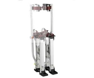 Professional Aluminum Drywall Stilts, Adjustable Height 18-30 Inch, Lightweight Construction Platform with Non-Slip Rubber Sole for Plastering, Painting & Decorative Tasks