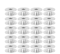 Professional Aluminum Sewing Machine Bobbins 100pcs Universal Empty Thread Spools for Flat Sewing Machine Parts Durable Metal Accessories Lightweight Compact Easy Install