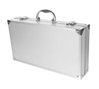 Professional Aluminum Travel Makeup Case with Portable Display Ideal for Men Briefcase and Technician Equipment Storage.
