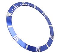 Professional Aluminum Watch Bezel Insert Ring for Watchmakers, Durable Watch Bezel Insert for Repairers, Suitable for Replacement, for Repair Professionals (Blue)