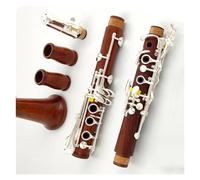 Professional And Exquisite Redwood Body Clarinet Instrument Bb Key 17 Silver Plated Solid Wood Keys Professional Clarinet