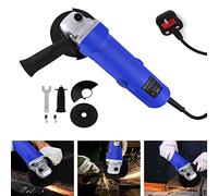 Professional Angle Grinder 18V Corded Flathead Angle Grinder 900W Light Power Tool with 1X Grinding Wheel, 1X Grinding Wheel Cover, 2X Carbon Brush, 1X Wrench and Side Handle