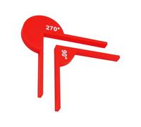 Professional Angles Measuring Ruler Multiunctional Protractor Angles Gauge Tool Math Teaching Aid for Technical Drawing Geometry Tool for Students