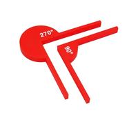 Professional Angles Measuring Ruler Multiunctional Protractor Angles Gauge Tool Math Teaching Aid for Technical Drawing Geometry Tool for Students