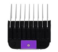 Professional Animal Stainless Steel Attachment Guide Guard Combs for A5 Style Detachable Blade Pet Groomers, 1/8"-1" Compatible with Wahl KM Series Andis AG BG Oster A5 A6 Animal Clippers (#2-1/4")