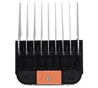 Professional Animal Stainless Steel Attachment Guide Guard Combs for A5 Style Detachable Blade Pet Groomers, 1/8"-1" Compatible with Wahl KM Series Andis AG BG Oster A5 A6 Animal Clippers (#4-1/2")