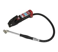 Professional Anodised Tyre Inflator With Long Reach Arm And Twin Push-On Connector