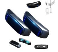 Professional Anti Snoring Device, Snore Stopper Chin Mounted, Automatic Smart Snore Stopper with 6 Adjustable Levels, Electric Snoring Stop Machine, Improved Sleep Quality (2pcs)