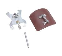 Professional Anti Vibrations Guitar Adjustable Clamp Nonslip Base Metal Texture Present For Classical Player Classical Guitar Coffee Brown