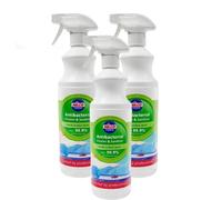 Professional Antibacterial Cleaner & Sanitiser Multi-Surface Spray 3 x 1L | Nilco Professional Sanitiser Spray | Low Odour Ideal for food preperation Areas.
