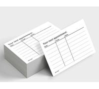 Professional Appointment Reminder Cards, Pack of 200, White, 300gsm Card Stock #1834