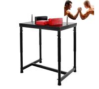 Professional Arm Wrestling Battle Table, Arm Wrestling Table, with Handles Elbow Pads and Forearm Pads, Suitable for Home Gym Office Club Sports Stadium and Daily Entertainment Use(Black)