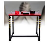 Professional Arm Wrestling Table, Indoor Desk Arm Fitness Equipment, Steel Arm Wrestling Exercise Machine, Gym Club Equipment(Red)
