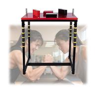 Professional Armwrestling Training Equipment, Tall Armwrestling Table With Handles, Elbow Pads And Winning Pads For Gyms, Sports Arenas, Home(Red)