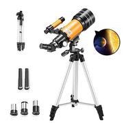 Professional Astronomical Telescope, 300X70mm Adjustable Refraction Telescope, View Moon Star Deep Space Universe for Children Gift with Portable Tripod