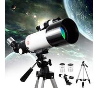 Professional Astronomical Telescope, 70Mm Aperture 400Mm Refracting Telescope, for Children Adults Beginners with Carry Bag Wireless Remote, Tripod