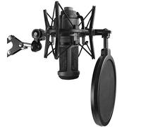 Professional AT2020 Shock Mount with Pop Filter to Reduce Vibration Noise, Shockmount for AT2020USB+ Condenser Mic by YOUSHARES