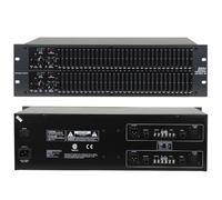 Professional Audio Dual 31-Band Graphic Equalizer with Independent Low/Mid/Treble Adjustment, Digital Spectrum Tuner for Enhanced Sound in Stage, Home, Studio
