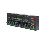 Professional Audio Mixer 10 Channel Stereo Mixer with Light UK Plug