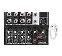 Professional Audio Mixer,Portable 8-Channel Stereo Audio Sound Mixer Built-in Rechargeable 1200mAh Battery, Microphone Amplifier Console for Karaoke,Party