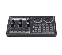 Professional Audio Mixer, Portable Sound Board Console Built in Dual Core Digital Chip Live Sound Card Studio Mixer for Karaoke Streaming Recording