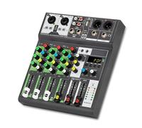 Professional Audio Mixer Sound Mixing Console Bluetooth-compatible Good Sensitivity USB Record Mini DJ Board