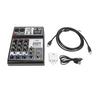 Professional Audio Mixer, Streaming Sound Mixer with USB Interface and EQ, for Live Streaming, Computer Music Recording, ZOOM Meetings (GB Plug
