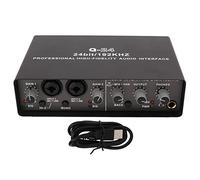 Professional Audio Mixer, USB Digital Sound Board Live Sound Card and Audio Interface External Computer Mobile Phone