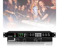 Professional Audio Processor Equalizer, Digital Reverb Multi Effect Processor with 99 Preset Programs, Preset/Programmable 24 Bit Signal Processing, for Studio, Stage Performance