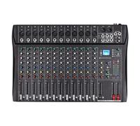 Professional Audio Sound Mixer 8/12 Channel Bluetooth USB 48V Phantom Mixing Console For PC DJ Amplifier Karaoke(12 channel)