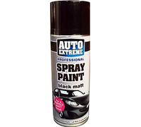 Professional Auto Extreme Black Matt Spray Paint Petrol Resistant Non Crack Formula with Unique Tamper Proof Nozzle 400ml (1)