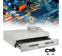 Professional Automatic Reflow Soldering Machine with Infrared Heater and Hot Air Circulation for PCB SMT Soldering and Proofing, 220V