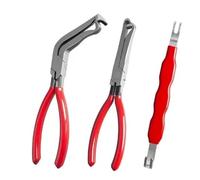 Professional Automotive Disconnect Pliers Set, Fuel Line Quick Disconnect Tool & Electrical Connector Release Pliers with Removal Function(Red-3pcs)