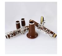 Professional B Flat Clarinet Mahogany Body Silver Plated Key Clarinet With Storage Box And Accessories Clarinet Kit