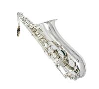 Professional B flat tenor saxophone silver woodwind instrument with complete accessories Beginner Saxophone