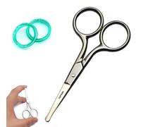 Professional Baby Round Tip Safety Manicure Nail Scissors J2 Stainless Steel Cutter for Infant Newborns Babies Toddlers Toenail Scissor Finger Nails 3.5 Inch Silver