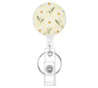 Professional Badge Card Holder Heavy Duty Metal Holder with Retractable Cord for Identity Card Display Retractable Holders Heavy Duty