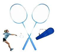 Professional Badminton Racket - dull Player Kit, Garden Rackets Set | Carbon Fiber Bats, Outdoor Activity Gear, Lightweight Smash Racquets for Beach ralIy, Backyard Exercise, Social Matches