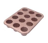 Professional Bakeware Set, Non Stick Madeline Pans, Molds & Donut Pan for Baking Use, Multi-Use French Madeleine Pan Forms Cheesecake Molds & Chocoflan, Canele Molds & Donut Pan for Baking (D)