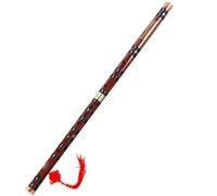 Professional bamboo flute Bamboo Flute Professional Woodwind Musical Instruments C/D/E/F/G Key Transversal Brown Bamboo Flute(G key)