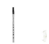 Professional bamboo flute Beginner Bamboo Flute C-D Tune Professional Playing High Notes Easy To Play Beautiful Appearance(Silver D)