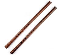 Professional bamboo flute Beginners Adults Vertical RedWood Bamboo Flute G Key 8 Hole Traditional Musical Woodwind Music Instrument(G key-left)
