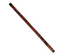 Professional Bamboo Flute Bitter Flute Red Line Red Paint Beginner Flute Instrument Bangdi(C Key)